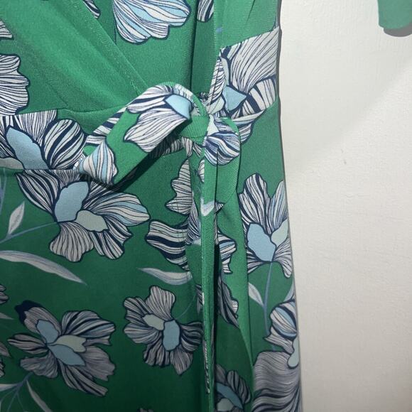 Vince Camuto Womens Multicolor Floral Short Sleeve V-Neck Wrap Dress Size 10 - Picture 4 of 6
